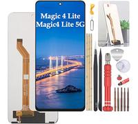 YHX-OU Noir Écran Complet Tactile LCD de Rechange pour Honor Magic4 Lite 5G Magic 4 Lite Écran LCD Ensemble de numériseur Tactile Remplacement d'écran 6.81" avec Outil d'installation