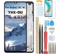 YHX-OU Pour Xiaomi Redmi 14C 4G 2411DRN47C 2409BRN2CA 2409BRN2CG 2409BRN2CY Écran LCD Écran Tactile Remplacement Cadre Noir