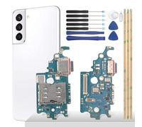 YHX-OU Prise de Charge 6,5" pour Samsung Galaxy S21 5G SM-G991B Connecteur Dock Port Chargeur Port de Charge Microphone Câble Audio Jack Flex + Outil d'installation