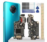 YHX-OU Prise de charge 6,67" pour Xiaomi Poco F2 Pro M2004J11G Connecteur Dock Port Chargeur Port de Charge Microphone Câble Audio Jack Flex + Outil d'installation