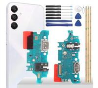 YHX-OU Prise de charge pour Samsung Galaxy A15 4G Galaxy A15 5G Connecteur Dock Port Chargeur Port de Charge Microphone Audio Jack Flex Câble + Outil d'installation