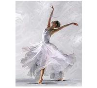YHX926 Diamond Painting,Danseuse Fille,5D Broderie Diamant kit Complet,DIY Perle Diamant à Coller Tableau Peinture,Canevas Point de Croix Kits pour la Deco Chambre 30x40cm