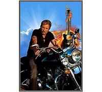 YHX926 Diamond Painting,Johnny Hallyday Moto,5D Broderie Diamant kit Complet,DIY Perle Diamant à Coller Tableau Peinture,Canevas Point de Croix Kits pour la Deco Chambre 30x40cm