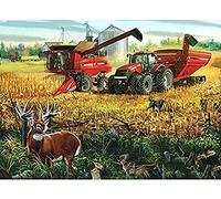 YHX926 Diamond Painting,Tracteur,5D Broderie Diamant kit Complet,DIY Perle Diamant à Coller Tableau Peinture,Canevas Point de Croix Kits pour la Deco Chambre 30x40cm