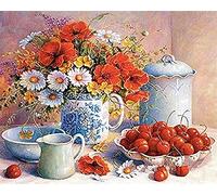 YHX926 Diamond Painting,Vaisselle,5D Broderie Diamant kit Complet,DIY Perle Diamant à Coller Tableau Peinture,Canevas Point de Croix Kits pour la Deco Chambre 30x40cm