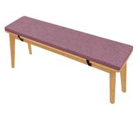 YHXAIQ Coussin Banc Amovible Antidérapant, Coussin Banquette avec Fermeture Éclair, Coussin de Banc Linge & Éponge pour Banc de Salon Int./Ext(Light Purple,170 x 40 x 5 cm)