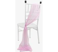 YHXAIQ Housse de Chaise Mariage, Tulle Mariage Voiture, Couleur Unie en Polyester, Idéale pour Banquets et Réceptions, Tissu Léger en Chiffon(Light Purple,50pcs)