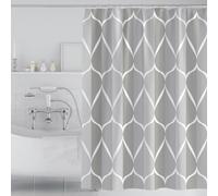 YHXBD Rideau De Douche Simple pour Salle De Bain, Rideau De Salle De Bain en Polyester À Motif Dégradé Géométrique, Rideau De Bain Imperméable Et Résistant À La Moisissure,A-04,150x200CM