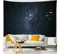YHXBD Tapisserie murale à suspendre avec ciel nocturne et étoiles, clair de lune, cascade, sommet de montagne, fond de lac, décoration murale pour chambre à coucher, dortoir, A-01, 200 x 150 cm