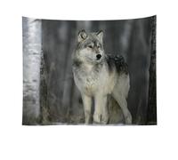 YHXBD Tapisserie murale à suspendre avec motif imprimé léopard, élan, loup, décoration murale pour chambre à coucher, salon, dortoir, A-05, 180 x 230 cm