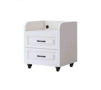 YHxFlux Étagères de Rangement Support de Rangement for imprimante Bureau, tiroir en Panneaux Particules, classeur Mobile, Support Coulissant Silencieux pour Le Bureau(Blanc)