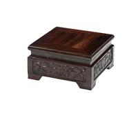 YHxFlux Facile à déplacer Service à thé en ébène, Vase, piédestal, brûleur d'encens Bois, présentoir bonsaï