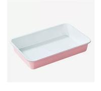 YHxFlux Plat de lasagne Plat de cuisson rectangulaire carré moule à gâteau ondulé antiadhésif petit plat four domestique en acier au carbone lasagne pour Four(B)