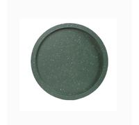 YHxFlux Soucoupes pour Pots de Fleurs Bac de Drainage for Pot Fleurs, Soucoupe Imitation marbre, bac d'égouttement Rond for jardinière d'intérieur ou d'extérieur pour jardinières(Green,Petit)