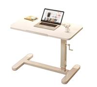 YHxFlux Table Basse Moderne Bed Desk Laptop Adjustable Sofa Side Table Folding pour Chambre à Coucher(Blanc)