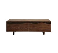 YHxFlux Table Basse Moderne Conception Commune de Queue d'aronde tiroirs cachés par Surface Large Table Basse Stockage du Milieu siècle pour Chambre à Coucher(Grand)