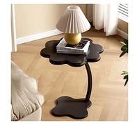 YHxFlux Table Basse Moderne Table Basse d'appoint créative, Table avec Plateau à Fleurs, de Chevet familiale pour Chambre à Coucher(Noir)