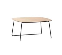 YHxFlux Table Basse Moderne Table d'appoint en Bois avec Cadre métal for Salon, Balcon, Petite Table à thé pour Chambre à Coucher