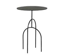 YHxFlux Table Basse Moderne Table d'appoint en métal, Table for Petits espaces, de Chevet Ronde, Petite, intérieure et extérieure, collation, Patio, antirouille imperméable pour Chambre à Coucher