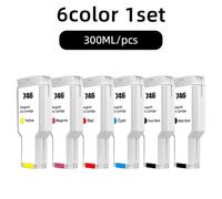 YHykXXztg Cartouche d'encre Couleur 300ML Compatible avec Les Fournitures d'imprimante DesignJet Z6 Z9 pour numéro de pièce P2V82A P2V83A P2V80A P2V78A 746XL 746 boîte d'encre(6color 1set)