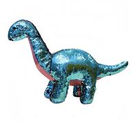 YHYQiFei Brachiosaure Dinosaure en peluche réversible à paillettes Cadeau unique et créatif (40 cm)