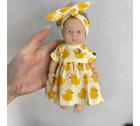 YHYQiFei Mini poupée Reborn Baby Dolls de 15,2 cm en silicone, pas de vinyle, poupée nouveau-né réaliste, qui semble réaliste (J)