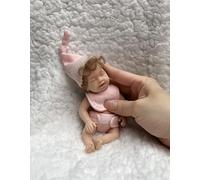 YHYQiFei Mini poupée Reborn Baby Dolls de 15,2 cm en silicone, pas de vinyle, poupée nouveau-né réaliste, qui semble réel (W)