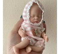 YHYQiFei Mini poupée Reborn Baby Dolls de 15,2 cm en silicone, pas de vinyle, poupée nouveau-né réaliste, qui semble réaliste (ZZ)