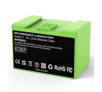 Yhytgbhk Batterie de Remplacement 5000 mAh 14,4 V for aspirateur iRobot Roomba i7, Compatible avec Les séries i3, i4, i5, i6, i7, i8, J7 et E5(1Pcs 5000mAh)