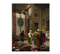 yhyxll Arrivée Célèbre Orientalisme Style Marchand Affiche Et Impressions Toile Arabe HD Imprimer Photos Art Peinture À l'huile Papier Peint Décor-50X70Cm sans Cadre