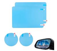 YHZCFWSF 4PCS Film Étanche Anti-Buée pour Mercedes SLC 2011-2025 HD Rétroviseur Impermeable Autocollant Protecteur Clairement Auto Accessoires, B Style