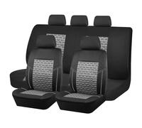 YHZCFWSF Housses de Siège Voiture pour Jaguar I-Pace BEV 5-Seat 2018 2019 2020 2021 2022-2026 Ensembles PU Cuir Lavable Classiques Imperméable Respirant Antidérapant Interieur Accessoire,Black Gray