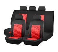 YHZCFWSF Housses de Siège Voiture pour Jaguar XF 5-Seat 2007-2015 Ensembles PU Cuir Lavable Classiques Imperméable Respirant Antidérapant Interieur Accessoire,BlackRed
