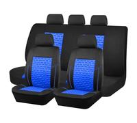 YHZCFWSF Housses de Siège Voiture pour Jaguar XF 5-Seat 2015 2016 2017 2018 2019 2020 2021-2026 Ensembles PU Cuir Lavable Classiques Imperméable Respirant Antidérapant Interieur Accessoire,BlackBlue