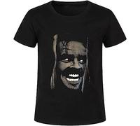 YI JAN Mens T-Shirt Shining Jack Nicholson Water Colors Screen Print L