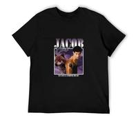 YI PIN Hui Men's Twilight Twilight Two Images Jacob T-Shirt Small Black Black