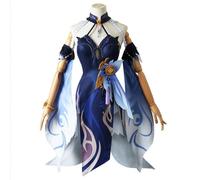 YIAIU Costume de cosplay de l'anime Klee Hutao Genshin Impact avec tous les personnages - Tenue de fête d'Halloween (Ningguang, XL)