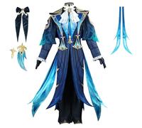 YIAIU Costume de cosplay de l'anime Klee Hutao Genshin Impact avec tous les personnages - Tenue de fête d'Halloween (Neuvillette, XXL)