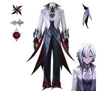 YIAIU Costume de cosplay de l'anime Klee Hutao Genshin Impact avec tous les personnages - Tenue de fête d'Halloween (Arlecchino, taille 3XL)