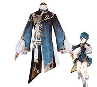 YIAIU Costume de cosplay de l'anime Klee Hutao Genshin Impact avec tous les personnages - Tenue de fête d'Halloween (Xingqiu, XL)