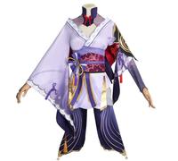 YIAIU Costume de cosplay de l'anime Klee Hutao Genshin Impact Tous les personnages Cosplay Uniforme Tenue de fête d'Halloween, Raiden Shogun, 3X-Large