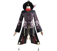 YIAIU Costume de cosplay de l'anime Klee Hutao Genshin Impact Tous les personnages Cosplay Uniforme Tenue de fête d'Halloween, Hu Tao, Small