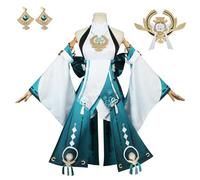 YIAIU Costume de cosplay de l'anime Klee Hutao Genshin Impact tous les personnages - Tenue de fête d'Halloween (Yae Miko, Taille XXL)