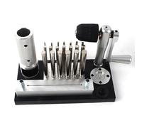 YiAndeli Acier Inoxydable Machine À Faire des Anneaux De Saut, Manuel Machine À Tréfiler Outil De Fabrication De Bijoux avec 20 Mandrins Accessoire De 2.5mm À 12mm pour Les Créateurs De Bijoux