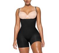 YIANNA Body Sculptant Femme Gainant Sans Couture Amincissante Gaine Ventre Plat Invisible Combinaison Shapewear Bodysuit Minceur Noir XXS/XS 5258