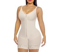YIANNA Body Sculptant Femme Gaine Amincissante Ventre Plat Combinaison Gainant Invisible Shapewear Short Corset Minceur Post Partum Opératoire Beige 2XL 7283