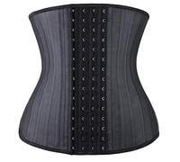 YIANNA Gaine Ventre Plat Femme Corset Minceur Ceinture Amincissante Serre Taille Waist Trainer Body Sculptant Invisible Noir 25 Acier Squelette XS 11787