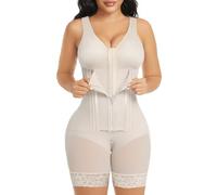 YIANNA Surbuste Fajas Colombianas Shapewear pour Femme Contrôle du Ventre Gaines de Compression Post-Chirurgie, 1-Beige, Medium