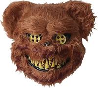 Yi'antai Effrayant Masqu, Masque Halloween Horreur Sanglant d'Ours, Peluche pour Enfant et Adulte