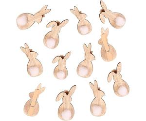 Yi'antai Mini Lapin Pince à Linge, Clips De Pâques, Artisanat Photo Clips pour Party Supplies Pince à Linge Lapin Clips de Décoration de Pâques Petites Pinces à Linge Clips Décorations DIY